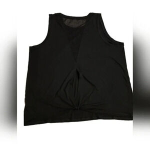 Old Navy, Size L, Black Relaxed Mesh-Back Fly-Away Tank